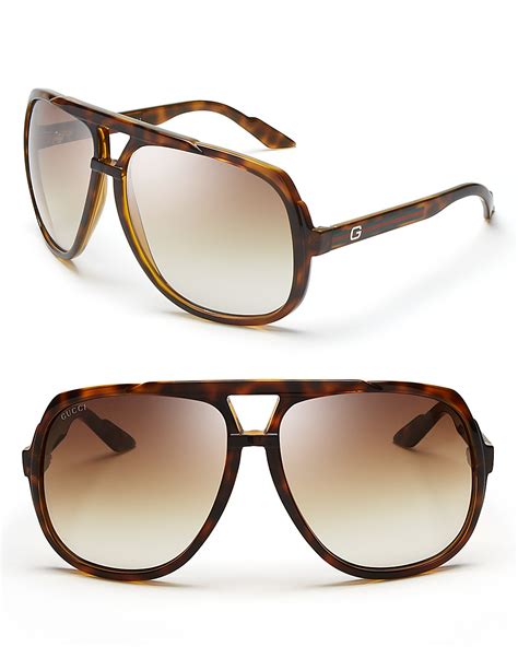 gucci oversized aviator sunglasses|gucci 56mm exaggerated aviator sunglasses.